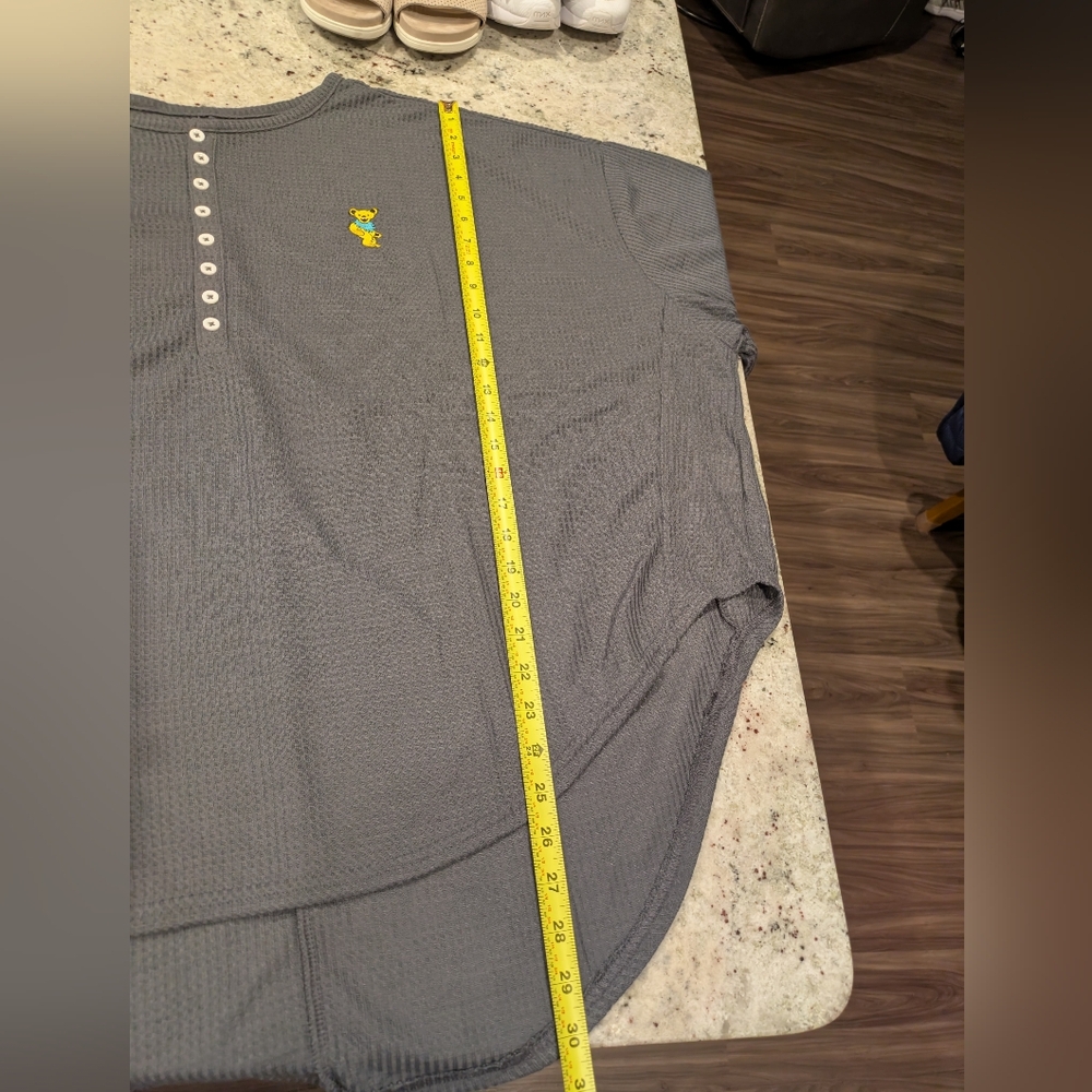 Grateful Dead x Section 119 XL Waffle Henley Dancing Bear NWOT ⚡ Official Licens - Picture 7 of 10